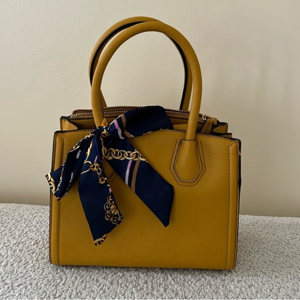 ALDO Yellow Satchel Handbag - Picture 3 of 9